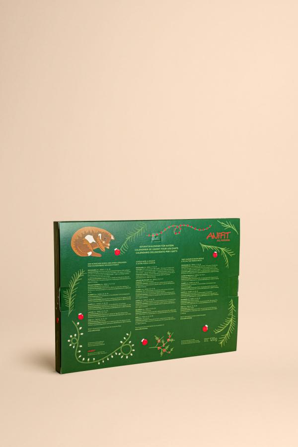 Rückseite Adventskalender für Katzen